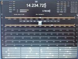 Ham radio deluxe full screen on VE2DPE portable Windows XP PC.